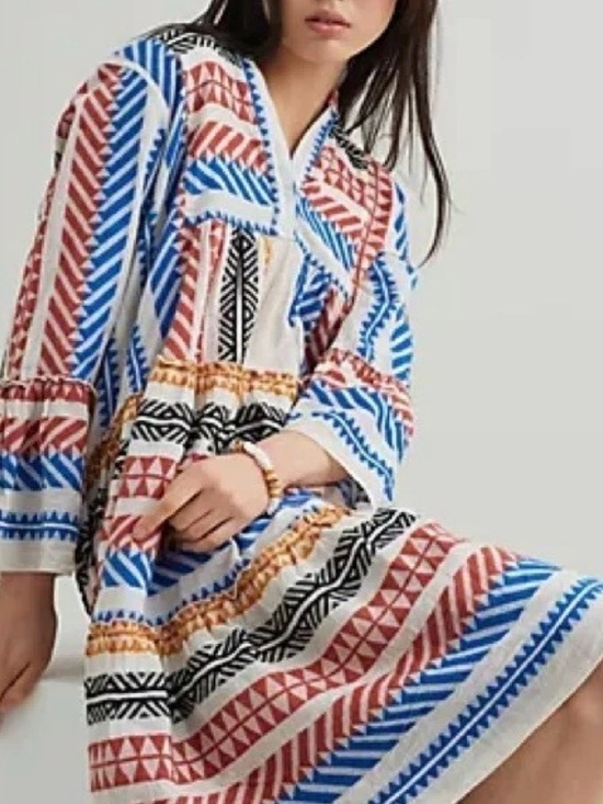 Anthropologie Dresses & Skirts - Anthropologie devotion NWT ELLA Multi Pattern Boho Midi. (Mix31)
